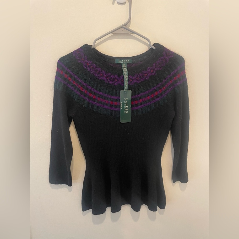 Ralph Lauren, Fair Isle Sweater Size XS